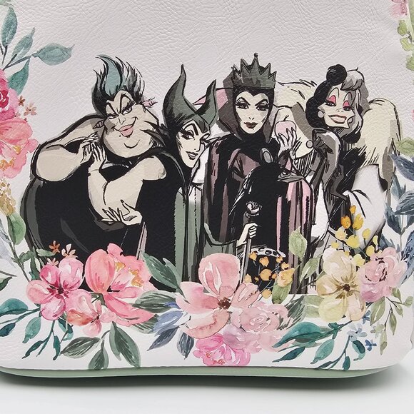 Disney Villains Floral Mini Backpack & Card Holder Set - Exclusive New